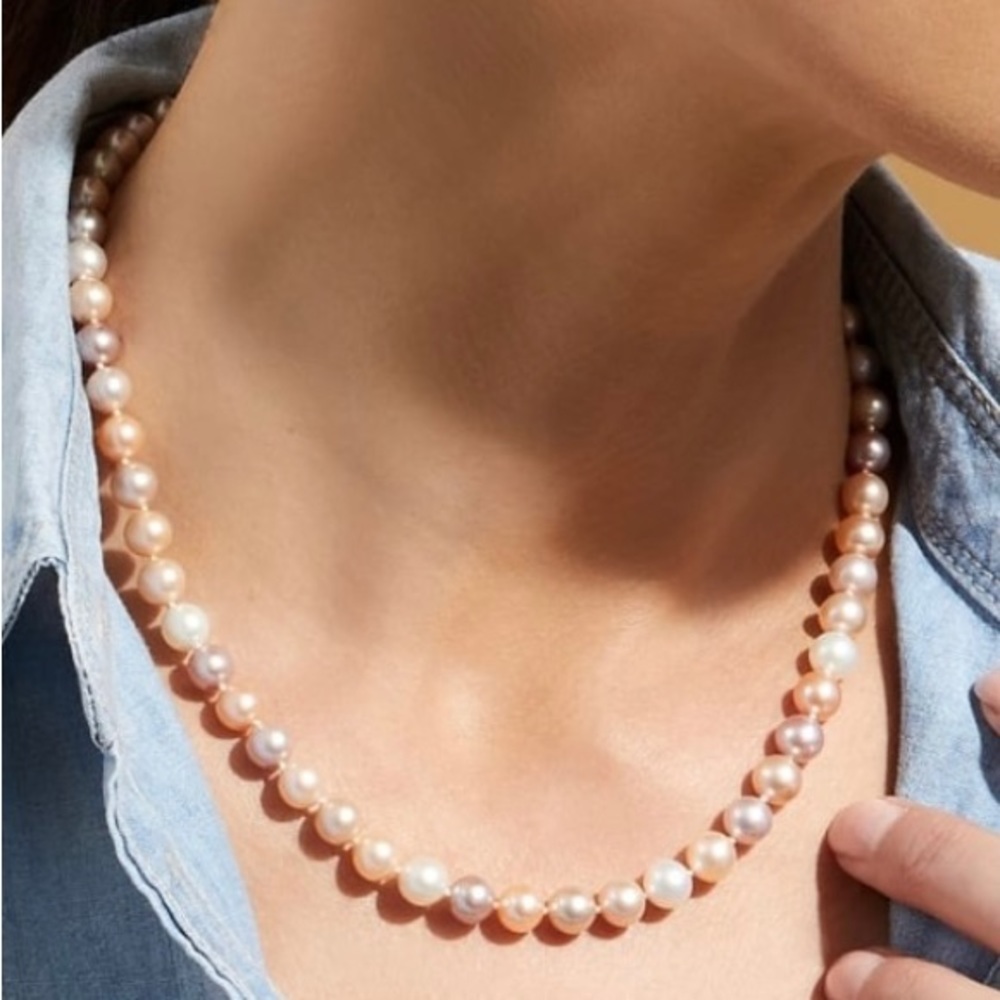 The Pearl Source necklace NWT freshwater multi-color